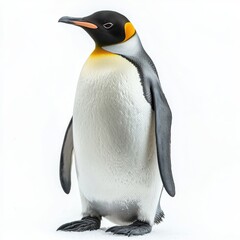 King Penguin on white background