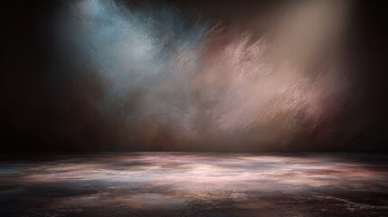 Textured Studio Backdrop with Blue and Brown Tones, Stage , Background
