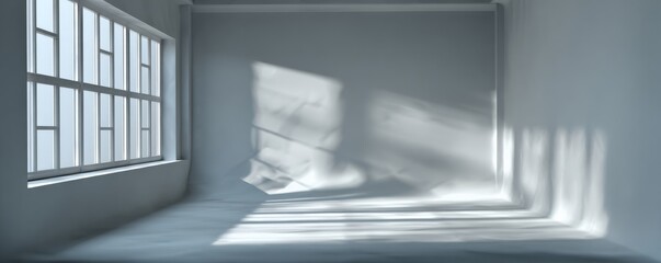 White Room with Window Light,Studio , Interior