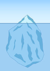氷山の一角イメージイラスト © Y