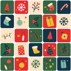 Cute Christmas decoration patterns