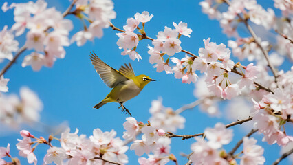 Fototapeta premium bee on a branch