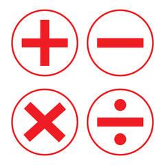 Fototapeta premium plus and minus vector icon, plus-minus math sign, positive and negative symbol, addition and subtraction sign, vector illustration on transparent background 
