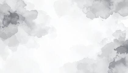 Obraz premium Abstract Cloudscape: An abstract composition of soft, watercolor-style clouds in shades of gray, creating a sense of tranquility and ethereal beauty. 