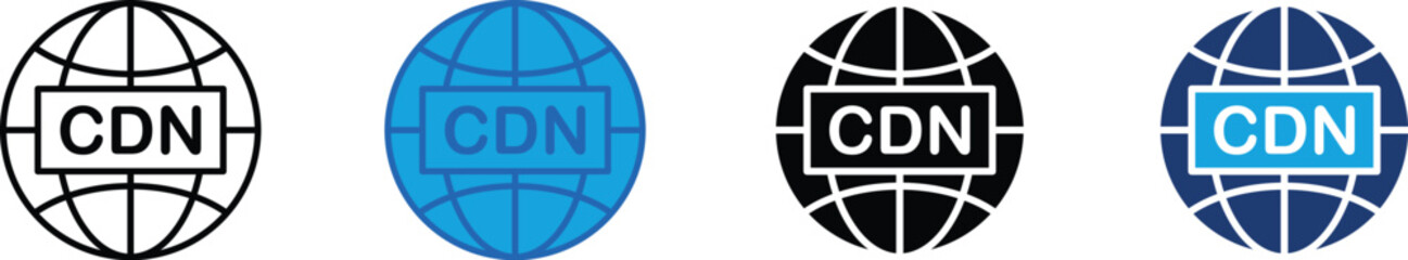 CDN (Content Delivery Network) multi - style icon © okta