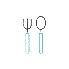 スプーンとフォークのアイコン