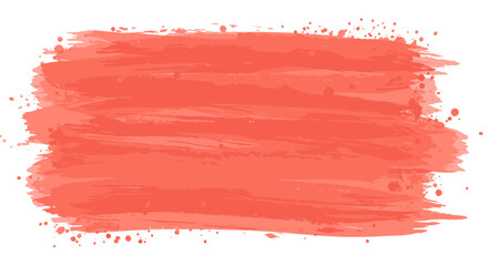 Abstract red watercolor splash with brushstroke texture