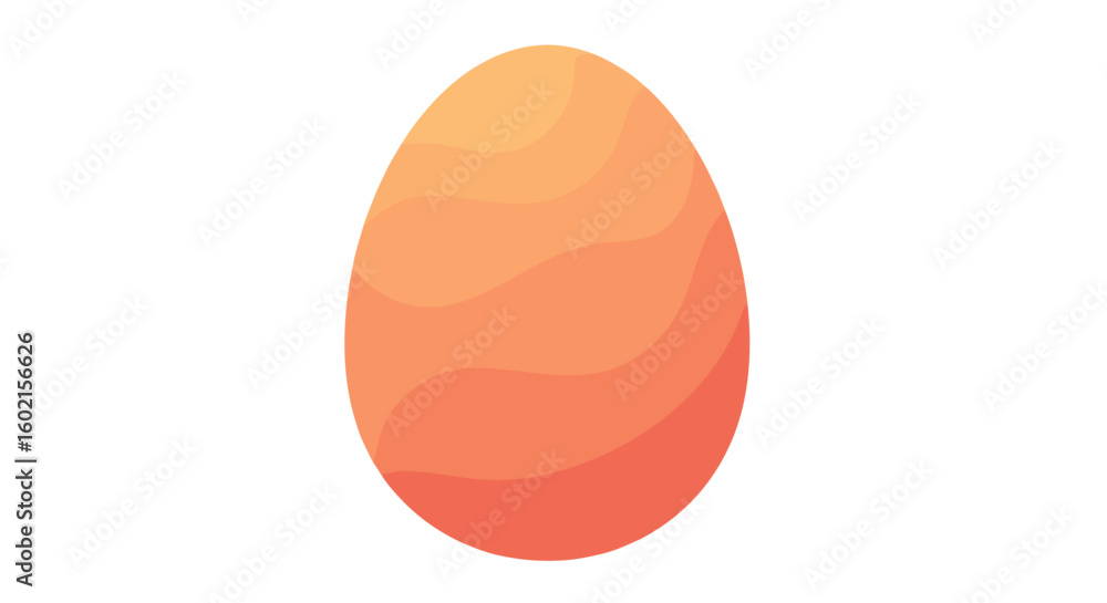 Aufkleber abstract gradient easter egg with layered pattern
