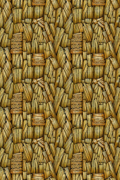 Seamless Pattern Tileable Texture for Gaming and Scrapbooking Freshly Cut Golden Straw Thatch Roofing Design Unique Looping Pattern Ideal for Backgrounds Textiles and Crafts Endless 2D Tiles