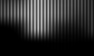 fractal glass gradient background with ribbed pattern. Abstract vertical design in vibrant black...