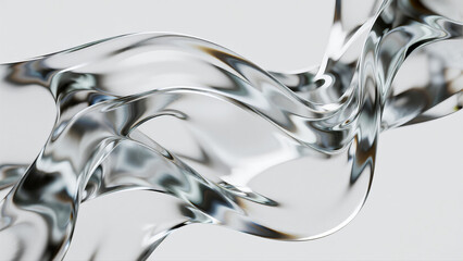 The high-grade white background with transparent gradient presents a silky floating liquid glass effect, with clear picture layers, delicate light and shadow, and a smooth and transparent texture.