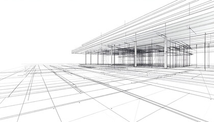 Modern building architectural design.