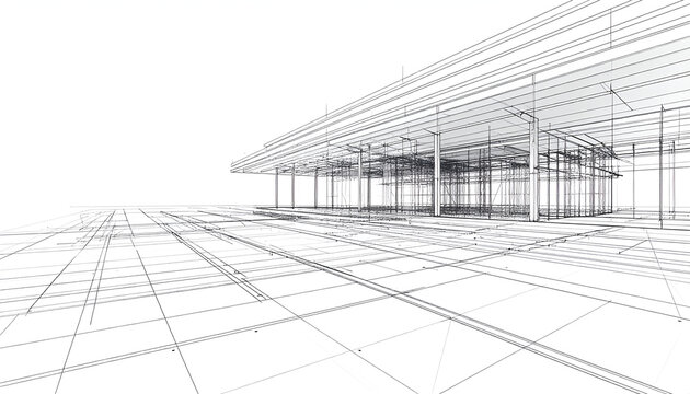 Modern building architectural design.