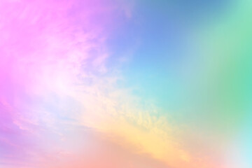 Background with gradient sky in evening clouds