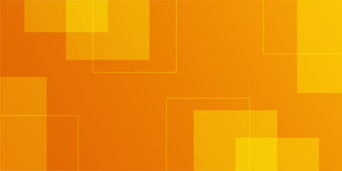 Orange and Yellow Gradient Abstract Background with Transparent Squares