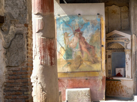 The House of the Tragic Poet in Pompeii, with a fresco of Alcestis and Admetus, is a Pompeian painting of the Fourth Style and depicts a moment from Greek mythology.