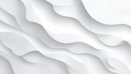 Naklejka premium Abstract white wavy layers