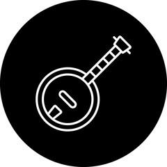 Naklejka premium Banjo Icon