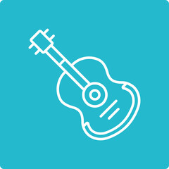 Naklejka premium Guitar Icon