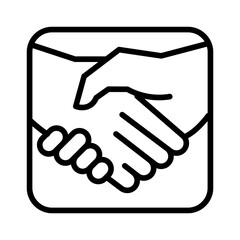 Fototapeta premium Shakehand icon