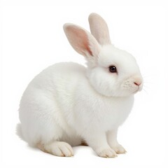 Obraz premium white rabbit isolated on white