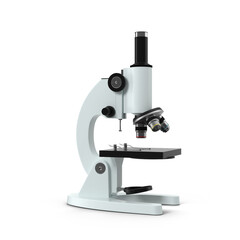 White Laboratory Microscope