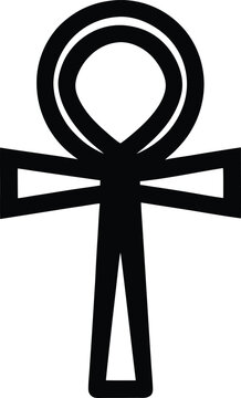 ankh symbol vector icon   1