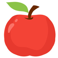 Red apple illustration 