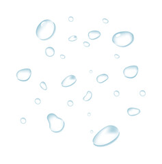 clean water drop particles element