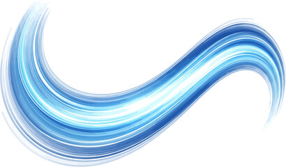 Swirling Blue Abstract Flow Dynamic Vector Illustration of Fluid Movement