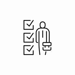 career task goals icon sign vector