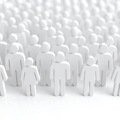 Crowd of simple figures