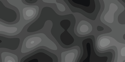 Abstract black and gray topographic map contour design for backgrounds and digital art with organic shapes and gradient layers