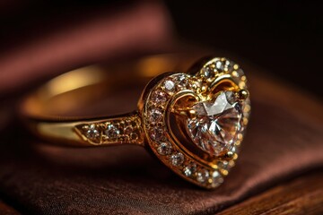 Naklejka premium Ring jewelry connects people globally representing everlasting love for a cherished person