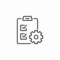 Fototapeta premium flexible tasks icon sign vector