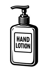 Obraz premium Classic Hand Lotion Pump Bottle - Essential for Skincare and Hydration