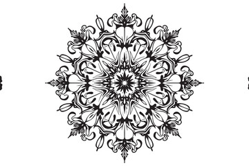 Elegant Mandala Laser-Cut Silhouette Bundle