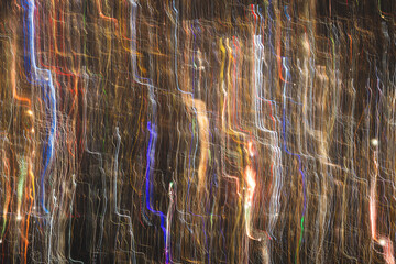 colorful bokhe abstract background with light streaks
