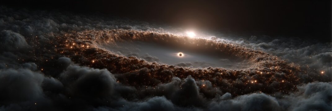 Formation of new worlds in a protoplanetary disk with accumulating cosmic dust - Powered by Adobe