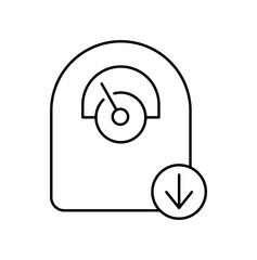 Vector illustration of a scale icon