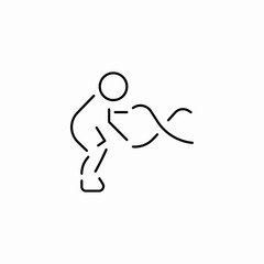 battle rope icon sign vector
