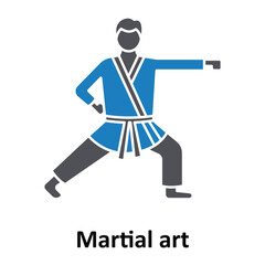 Martial art Vector Icon which can easily modify or edit