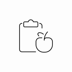 diet plan icon sign vector