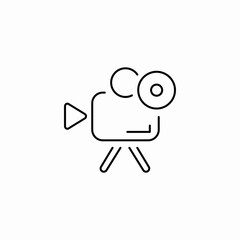 film projector icon sign vector