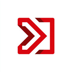 Red arrow icon in a square