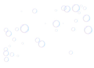 Bubble, white, colourful, isolated, soap — smooth spherical PNG with transparent shine. PNG Overlay with light, rainbow effect for natural glossy surfaces and ethereal design accents.
