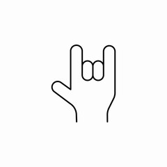 metal concert icon sign vector