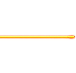 Bright Orange Neon Light Line Isolated for Modern Graphic Design on transparent background PNG