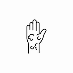 skin condition icon sign vector