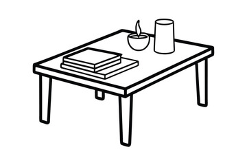 Coffee Table And Magazines